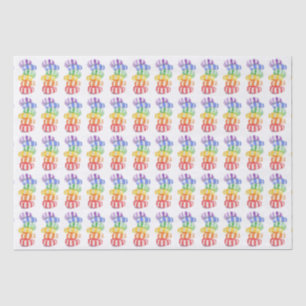 Seda Papel de Tejido de CANDAS DE RAINBOW