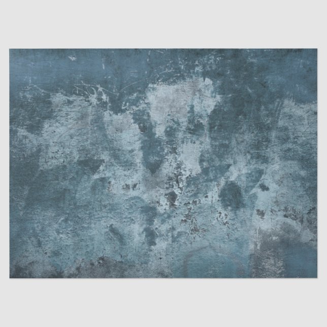 Seda papel de tejido de cemento azul angustiado (Anverso)