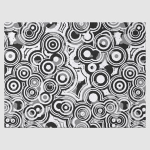 Seda papel de tejido de círculos abstractos