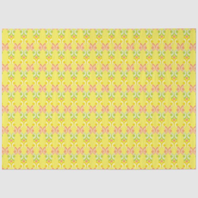 Seda Papel de tejido de cítricos retro (Anverso)