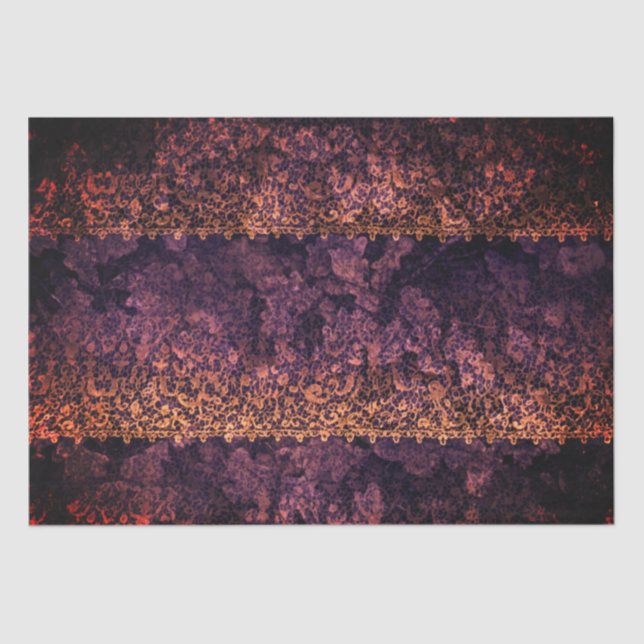 Seda Papel de Tejido de color de encaje gótico (Anverso)