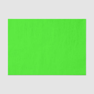 Seda Papel de tejido de color sólido verde neón