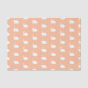 Seda Papel de tejido de conejo blanco