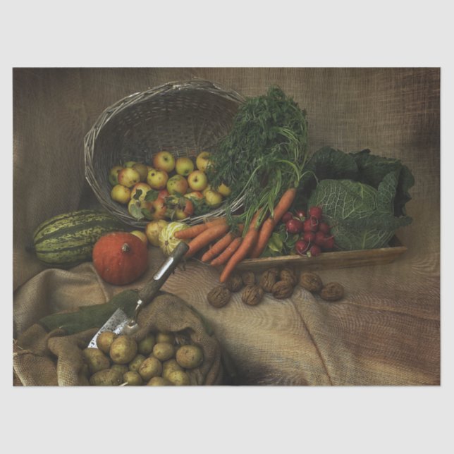 Seda papel de tejido de cosecha (Anverso)