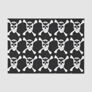 Seda Papel De Tejido De Cráneo Y De Crossbone