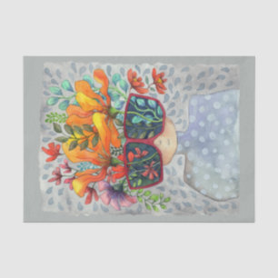 Seda Papel de Tejido de Creatividad de Gafas de Sol