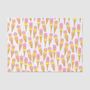 Seda Papel De Tejido De Crema De Hielo