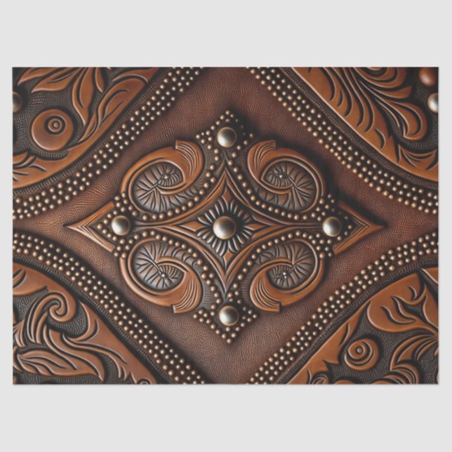 Seda Papel de tejido de cuero con herramientas (Anverso)