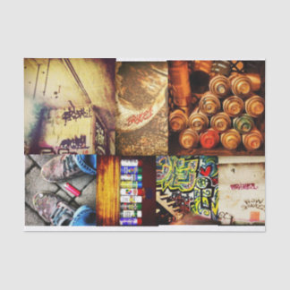 Seda Papel de tejido de descomposición, arte de graffit