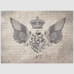 Seda papel de tejido de descomposición de alas