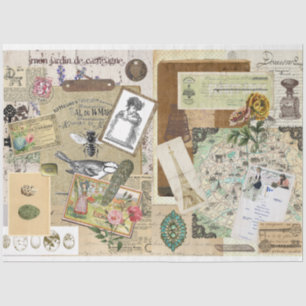 Seda Papel de tejido de descomposición de estilo colate