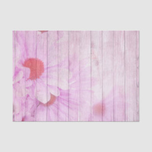 Seda Papel de tejido de escena morada de la escena flor