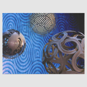 Seda papel de tejido de esferas abstractas