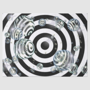 Seda papel de tejido de esferas ópticas