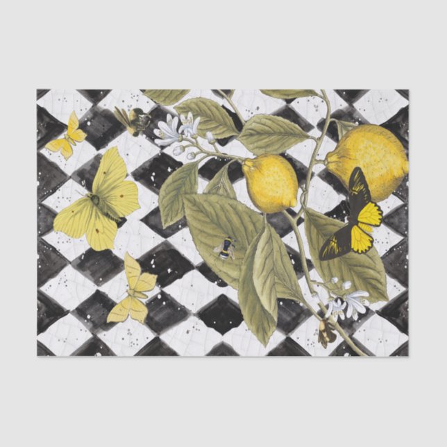 Seda Papel de tejido de explosión amarillo (Anverso)