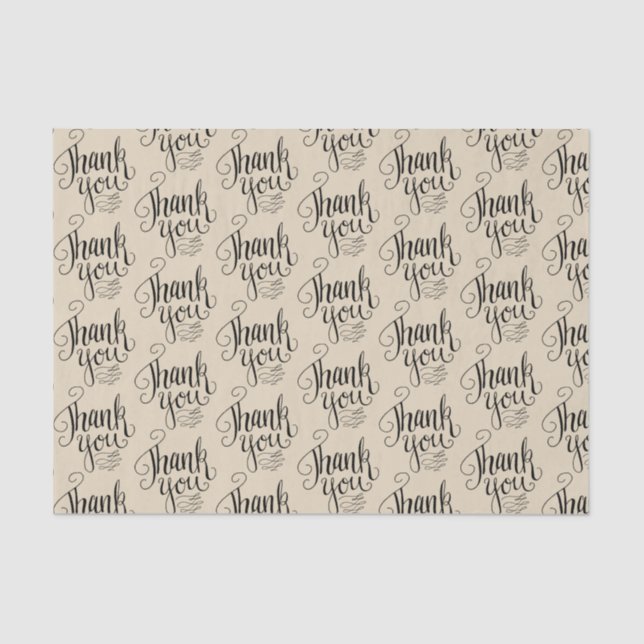 Seda Papel de Tejido De Fancy Gracias (Anverso)