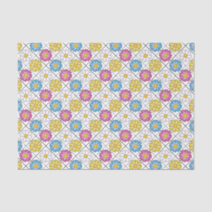 Seda Papel de tejido de flor de botón