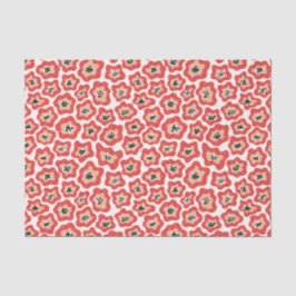 Seda Papel de tejido de flores