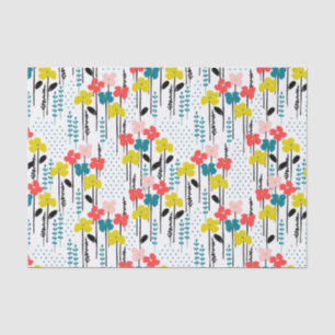 Seda Papel de tejido de flores