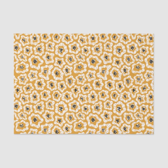 Seda Papel de tejido de flores (Anverso)