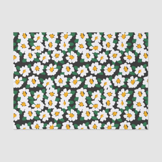 Seda Papel de tejido de flores (Anverso)