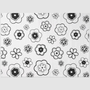 Seda papel de tejido de flores personalizados