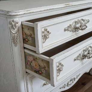 Seda Papel De Tejido De Flores Vintage Para Collage De 