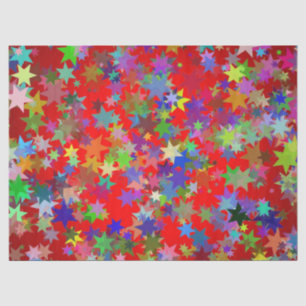 Seda papel de tejido de galore de estrellas