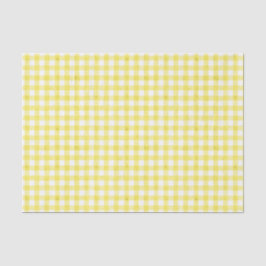 Seda Papel de tejido de Gingham amarillo