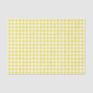 Seda Papel de tejido de Gingham amarillo