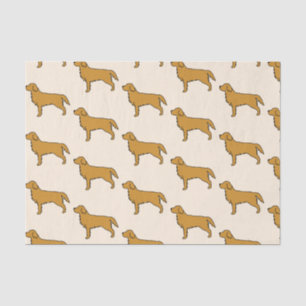 Seda Papel de Tejido de Golden Retriever