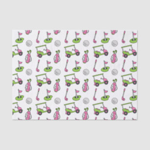 Seda Papel De Tejido De Golf De Cuadros