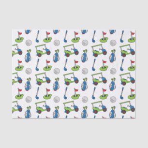 Seda Papel De Tejido De Golf De Cuadros