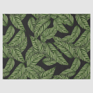 Seda papel de tejido de hojas de jungla