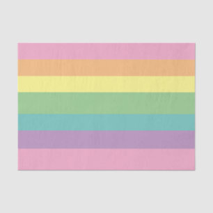 Seda Papel de tejido de la banda de arcoiris Pastel