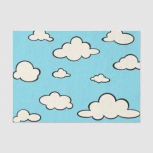 SEDA PAPEL DE TEJIDO DE LA NUBE BLANCO