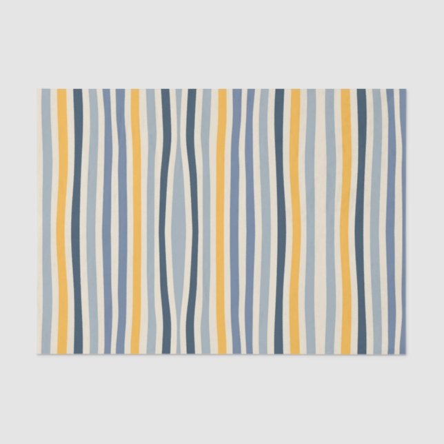 Seda Papel de tejido de líneas coloreadas (Anverso)