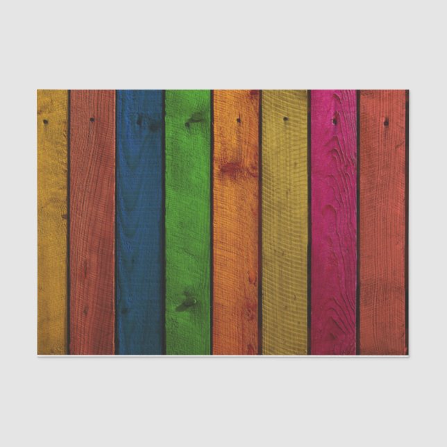 Seda Papel de tejido de madera de arcoiris brillante (Anverso)