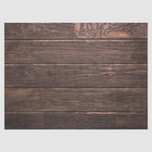 Seda papel de tejido de madera marrón oscura