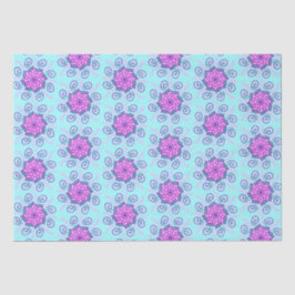 Seda Papel de tejido de mandelas rosa y menta