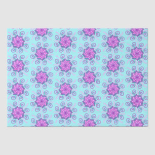 Seda Papel de tejido de mandelas rosa y menta
