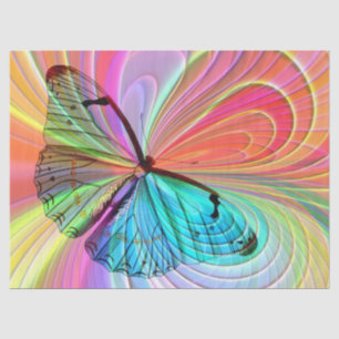 Seda papel de tejido de mariposa