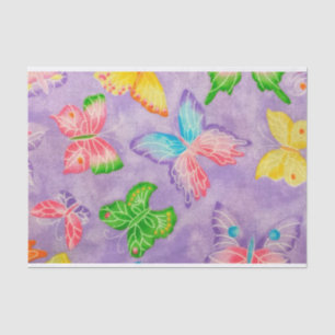 Seda papel de tejido de mariposas