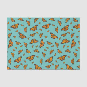 Seda Papel de tejido de mariposas monarca