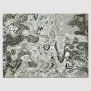 Seda papel de tejido de mármol verde oscuro