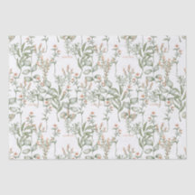 Papel de tejido de melocotón dulce y verde