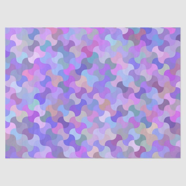 Seda papel de tejido de mosaico pastel (Anverso)
