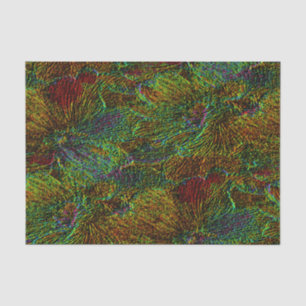 Seda Papel de tejido de motivos florales metálicos mult