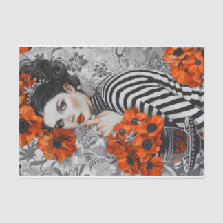 Seda Papel De Tejido De Mujeres Vintage Para La Elabora