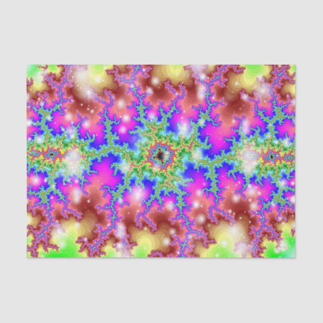 Seda papel de tejido de neón eléctrico (Anverso)